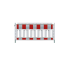 Schake EURO | panel fence | film RA1/A, red / white | length: 2,40 m (no TL test) | with lamp adapter